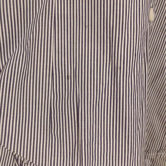 Gap Pinstriped Striped Button Down Blue & White Long Sleeve Shirt - Picture 6 of 6